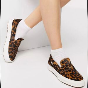 Vans Vault Style 53 Faux Calf Hair Animal / Snow White Leopard Cheetah Women 6